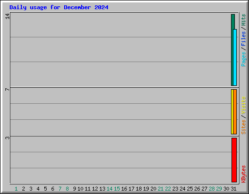 Daily usage for December 2024